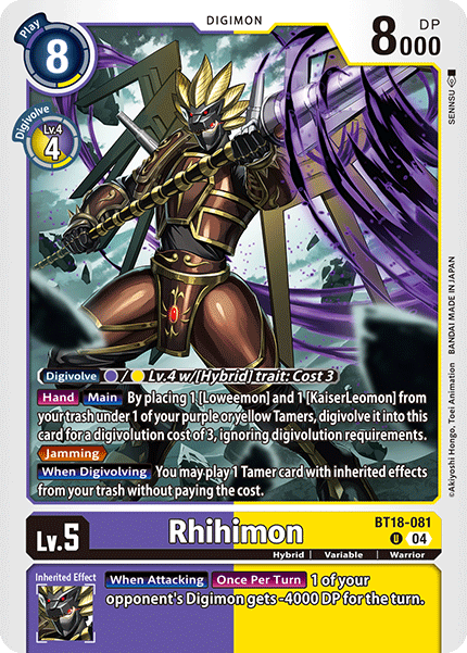 Rhihimon BT18-081 Full hd image