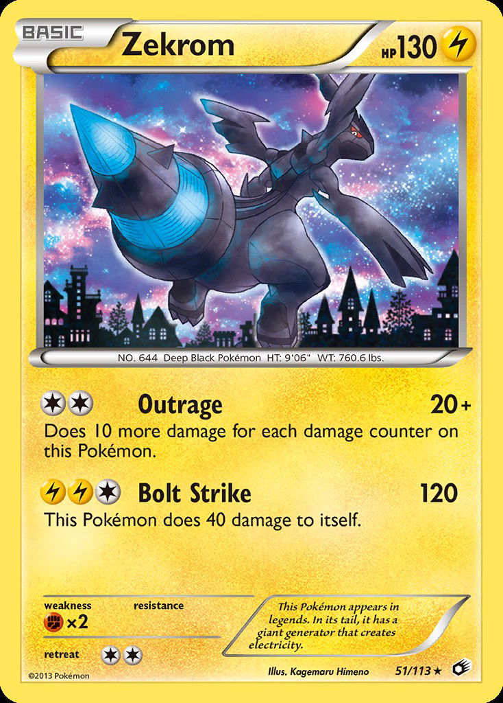 Zekrom LTR 51  Pokemon TCG POK Cards