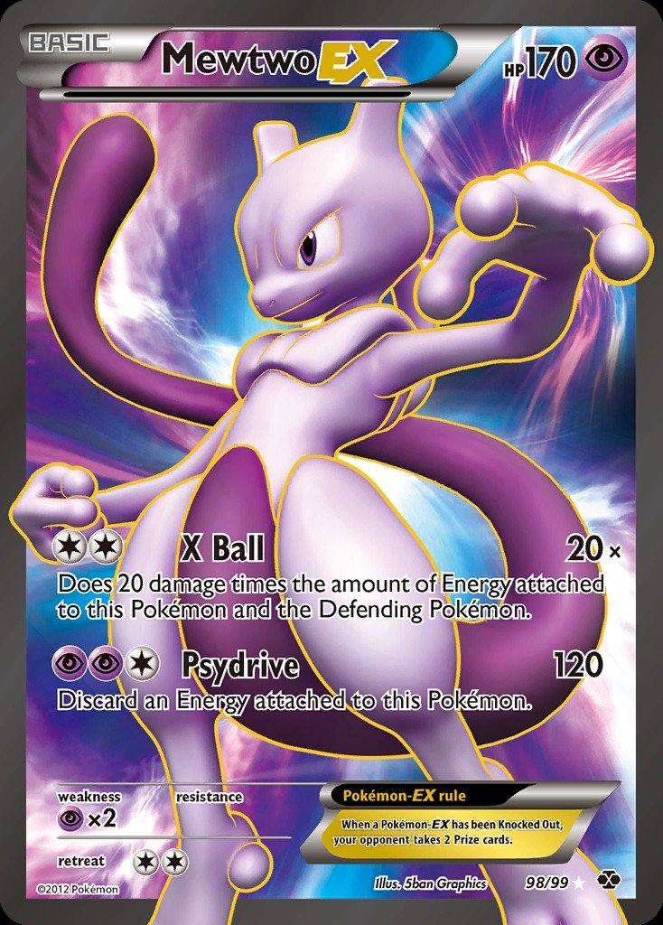 Mewtwo-EX NXD 98 Crop image Wallpaper