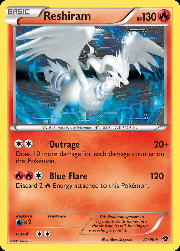 Reshiram NXD 21  Pokemon TCG POK Cards