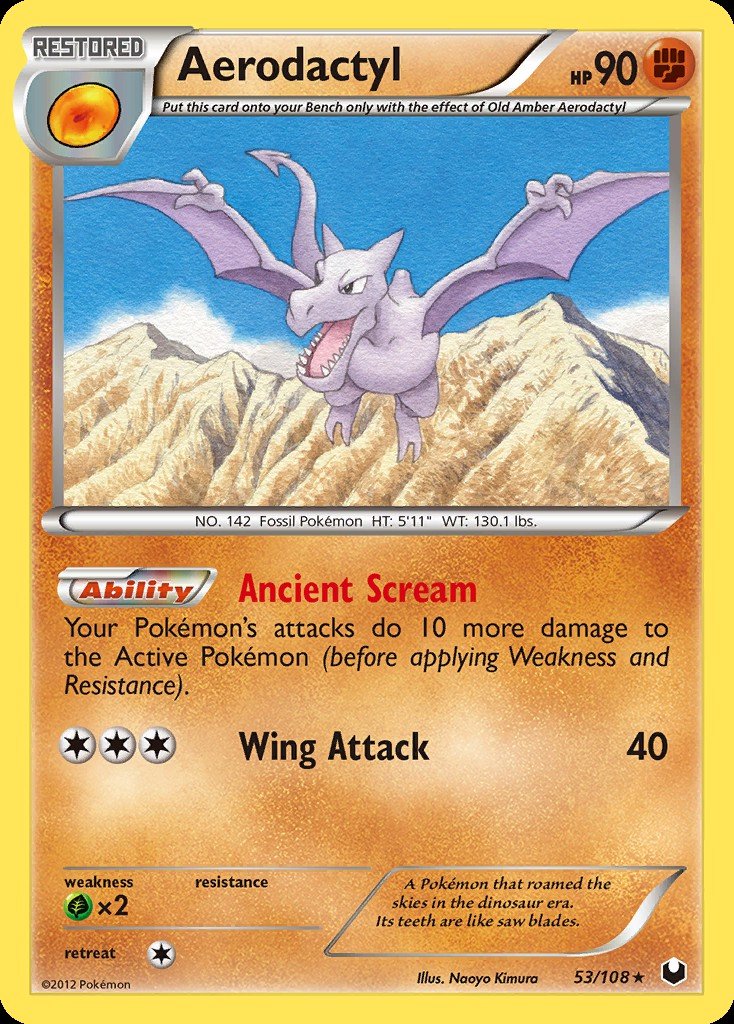 Aerodactyl DEX 53  Pokemon TCG POK Cards