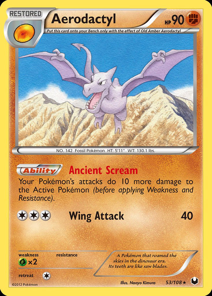 Aerodactyl DEX 53  Pokemon TCG POK Cards