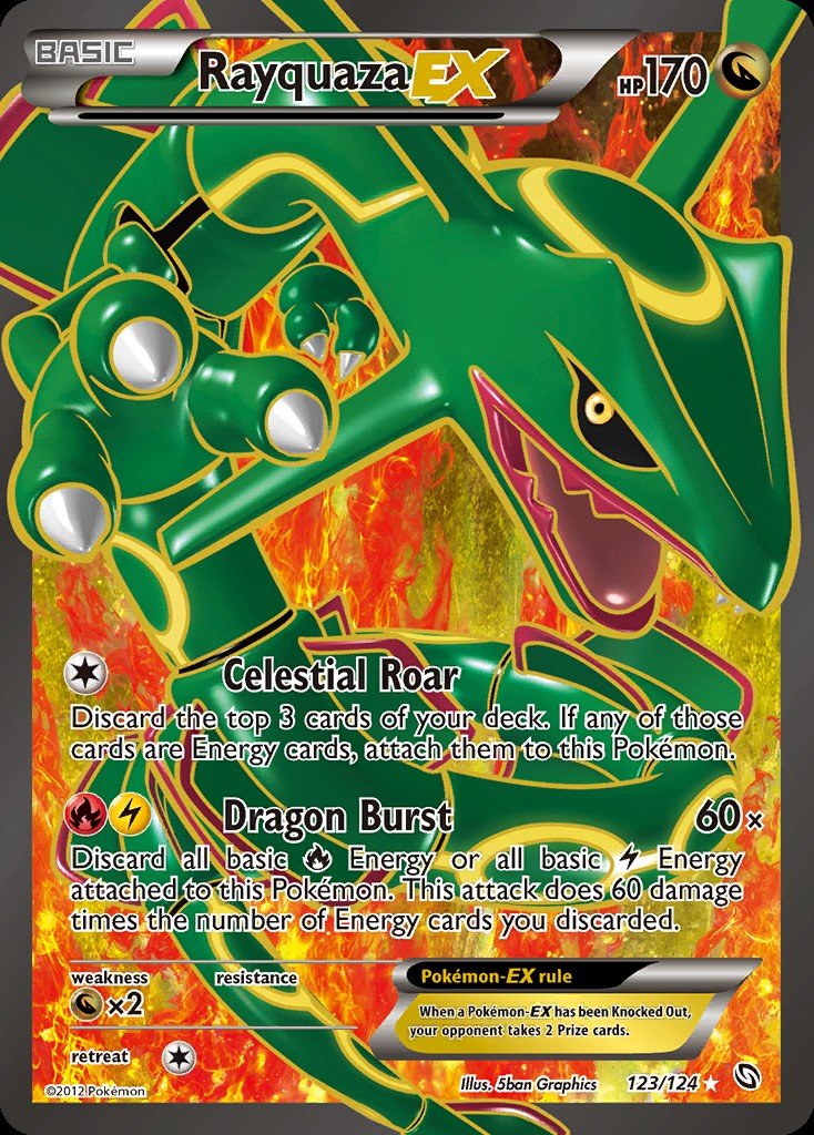 Rayquaza-EX DRX 123 Crop image Wallpaper
