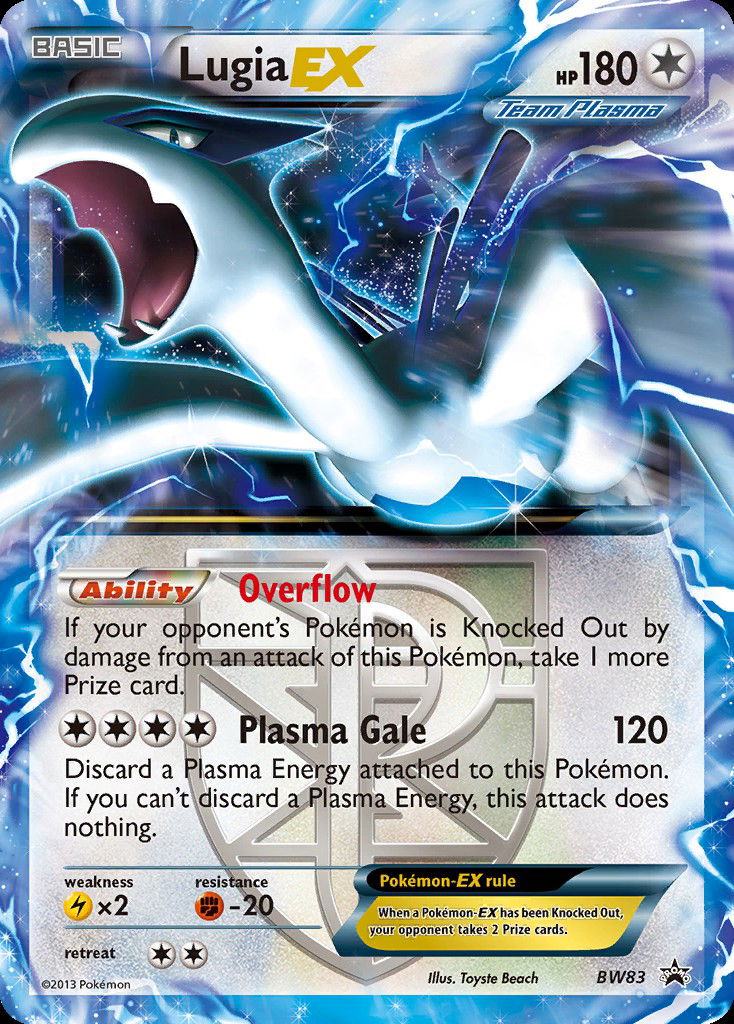 Lugia-EX PR-BLW BW83 Crop image Wallpaper