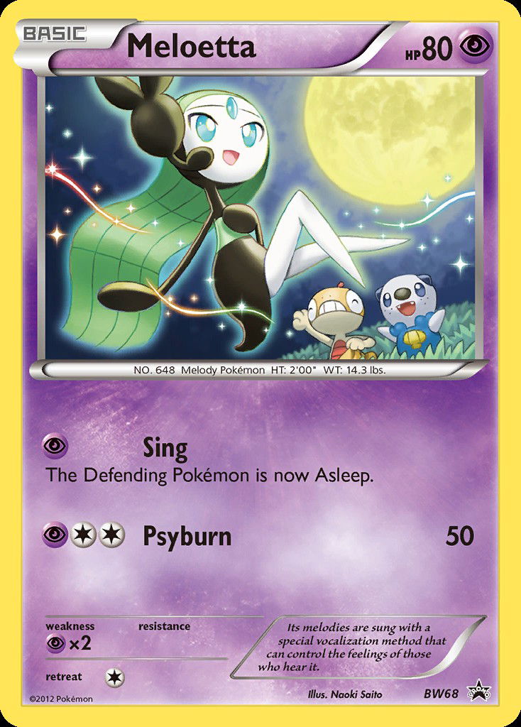 Meloetta PR-BLW BW68  Pokemon TCG POK Cards