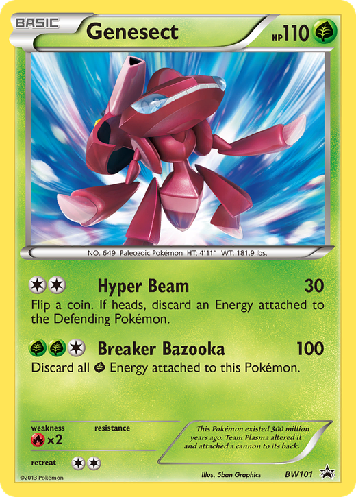 Genesect PR-BLW BW101 image