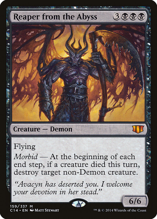 Creature Demon Mythic ABYSSAL PERSECUTOR NM mtg Commander 2014 Black 
