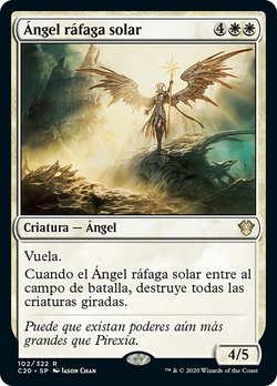 Ángel ráfaga solar