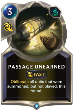 Passage Unearned