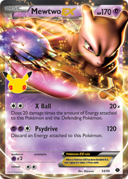 Mewtwo-EX CEL 54 translates to Mewtwo-EX CEL 54 in French. image