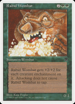 Wombat enragé