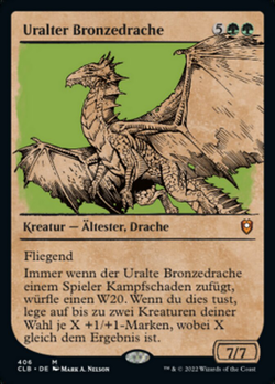 Uralter Bronzedrache