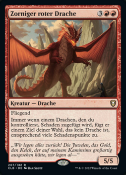 Zorniger roter Drache