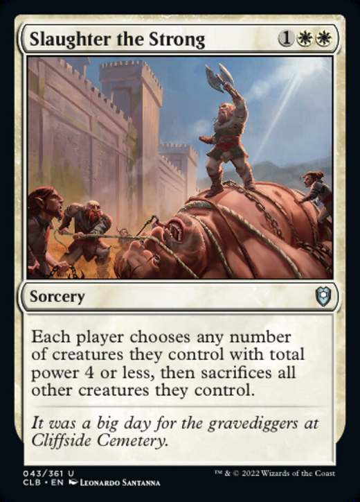 MTG RIVALS OF IXALAN Slaughter the Strong 