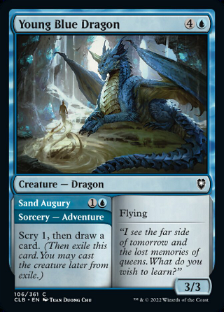 Young Blue Dragon // Sand Augury image