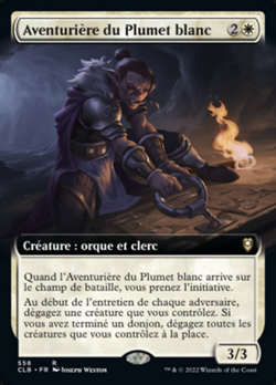 Aventurier à plumes blanches