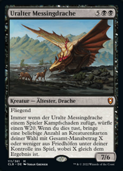 Uralter Messingdrache