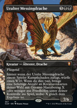 Uralter Messingdrache