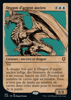 Dragon d'argent ancien