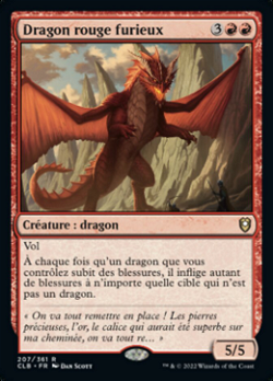 Dragon rouge furieux image