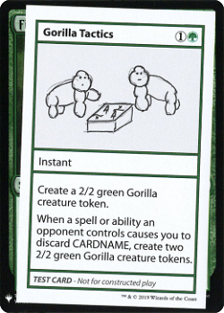 Táticas de Gorila em Teste de Jogo