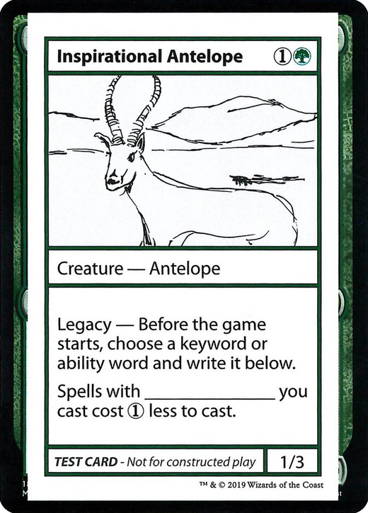 Inspirational Antelope Playtest image