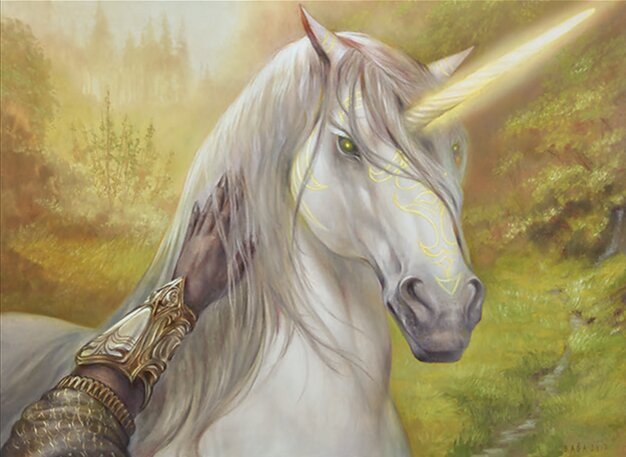 Loyal Unicorn Crop image Wallpaper