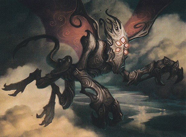 Darklit Gargoyle Crop image Wallpaper