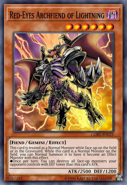 Red-Eyes Archfiend of Lightning Full hd image