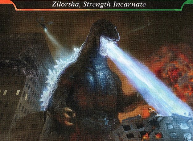 Conteúdo de booster de colecionador, showcases, Godzilla e Commander de Ikoria