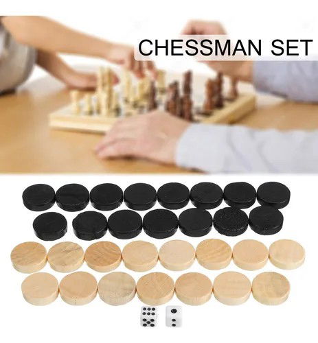 32 Pçs/set Chessman Air Currents Damas Gamão Xadrez Peça Par Crop image Wallpaper