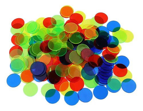 500 Pcs Plástico 19mm Bingo Chips Marcadores Para Bingo Jogo Crop image Wallpaper