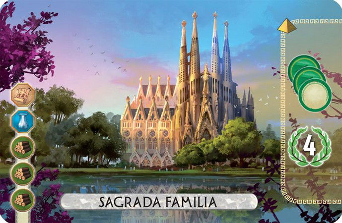 7 Wonders Duel Carta Promocional Sagrada Familia Crop image Wallpaper