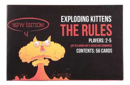 Explodir Kittens Cartão Jogo Partido Jogar Cartas Nsfw Ediçã Crop image Wallpaper