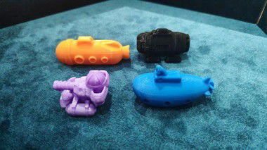 Miniaturas De Submarinos 3D Crop image Wallpaper