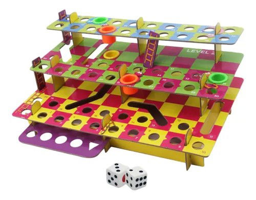 Multilevel Cobra E Escadas Ch Jogo De Mesa Playset Crianças Crop image Wallpaper