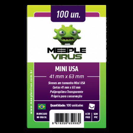 Sleeve Meeple Vírus Mini USA (41mm x 63mm) Crop image Wallpaper