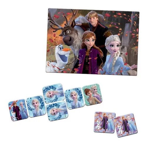 Super Kit Frozen 2 Com Puzzle, Memoria, Dominó Crop image Wallpaper