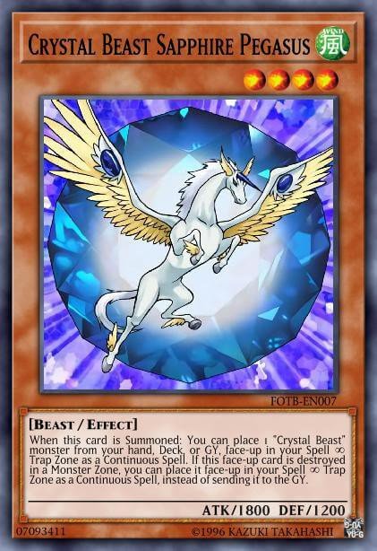 Crystal Beast Sapphire Pegasus Crop image Wallpaper