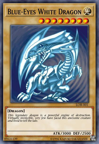 Dragon Blanc aux Yeux Bleus image
