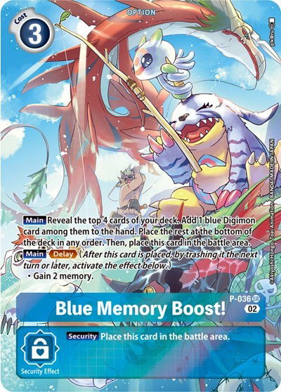 Blue Memory Boost! - P-036 Crop image Wallpaper