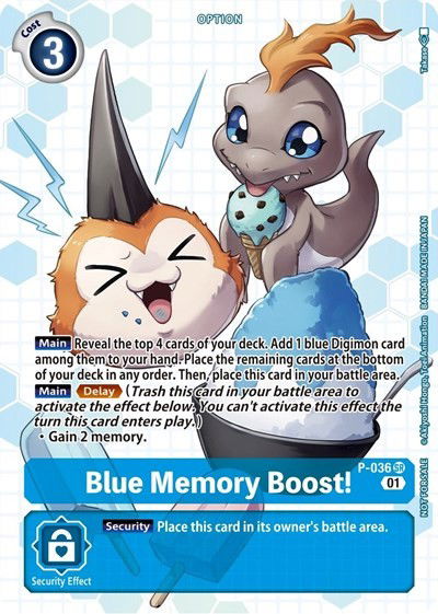 Blue Memory Boost! - P-036 Crop image Wallpaper