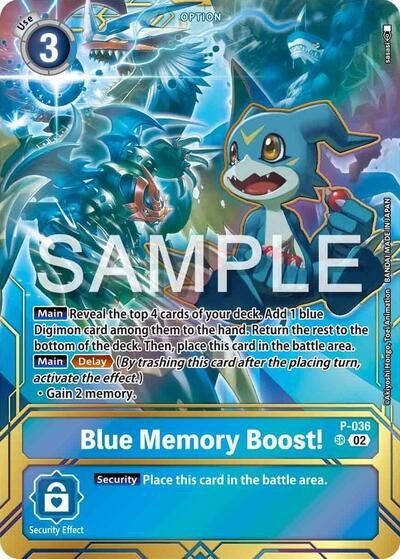 Blue Memory Boost! - P-036 Crop image Wallpaper