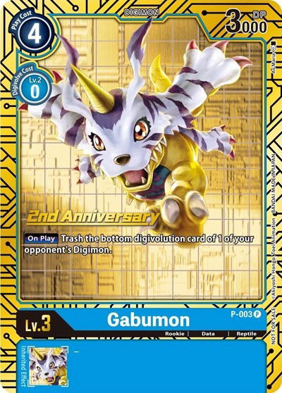 Gabumon - P-003 Crop image Wallpaper