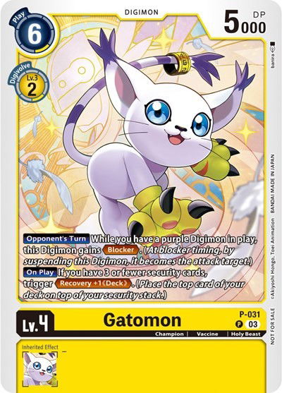 Gatomon - P-031 Crop image Wallpaper