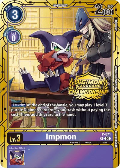 Impmon - P-071 Crop image Wallpaper