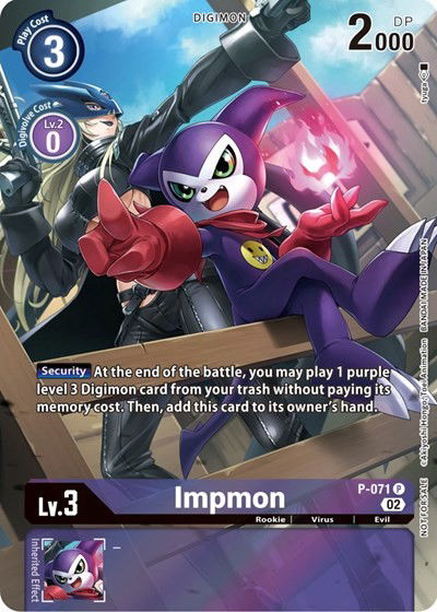 Impmon - P-071 Crop image Wallpaper