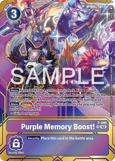 Purple Memory Boost! - P-040 Crop image Wallpaper