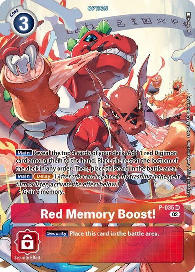 Red Memory Boost! - P-035 Crop image Wallpaper