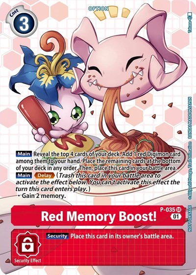 Red Memory Boost! - P-035 Crop image Wallpaper